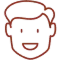 Smiling cartoon face with open mouth showing happy dental expression for dental practice
